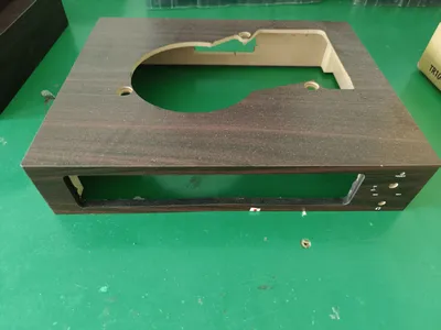 Custom HiFi Empty Turntable Speakers Shell Wood Grain Veneer MDF Gramophone Sound Box Housing Vinyl Record Player Cabinet