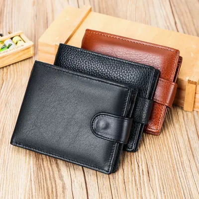 Genuine Leather Wallet Men's First Layer Cowhide Coin Purse