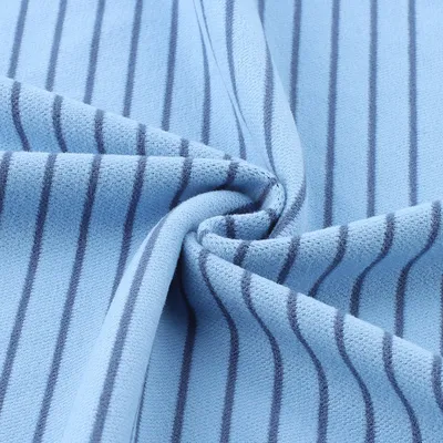 Premium Stripe Knitted Fleece Velvet Fabric for Thermal Wear