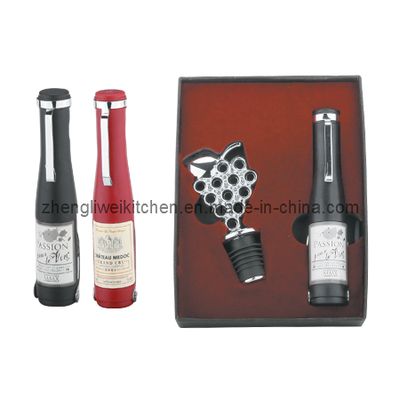 Bottle Shaped Wine Set with Two Functions (600719-D)