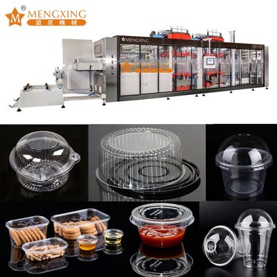 Plastic Fruits Clamshell Packing Box Egg Tray Water Coffee Milk Cup Container Dish Lid Vented Clamshell Thermoforming Forming Making Machine