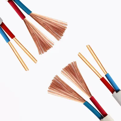 Vvb Wire Cable 2-Core 0.75mm 1mm 1.5mm 2.5mm Double Core Pure Copper Home Air Conditioner Hard Flat Sheathed Wire