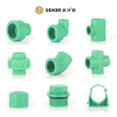 Factory Export PPR Fittings Pipes and Reducing Fittings 20-110mm PPR Coupling Color PPR Pumbling Fittings