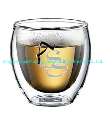 Hand Made Double Wall Glass Cups, Creative Double Wall Glass Cups