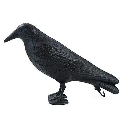 Fake Crow Decoy Garden Bird Deter Scarer Scarecrow Pest Deterrent Repeller Fake Bird Hunting Simulation Crow Hunting Bait