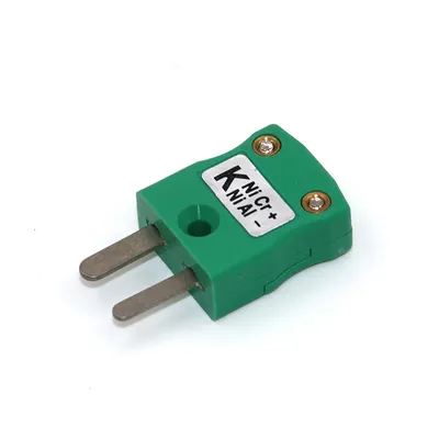 IEC Standard Green K Type Thermocouple Connector with Plug