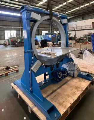 Motor Stator Turn-Over Machine, Mechanized Rotation of Motor Stators, Adapted for Winding Insertion Operations