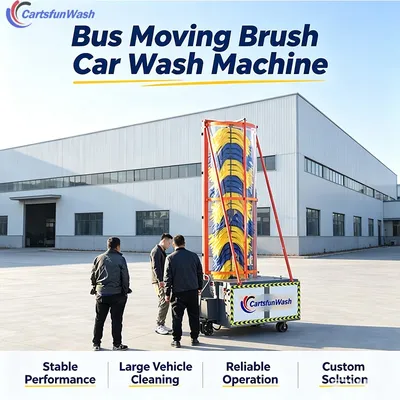 Mobile Double Brush Large Vehicle Washing Machine Heavy Duty Electric Washer for Commercial Bus Logistics Truck Fleet Washing