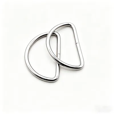 Heavy Duty Stainless Steel D-Shaped Belt Buckles for Handbags, Metal D-Ring, D-Shaped Half-Round Buckle-Bag Hardware & Accessories