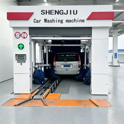 Fully Automated Tunnel Car Wash Machine Utilizing Automation Technology