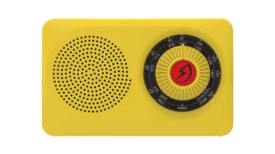 Portable FM/Am High-Sensitivity Family Quality Gift Radio (LED light) Yellow