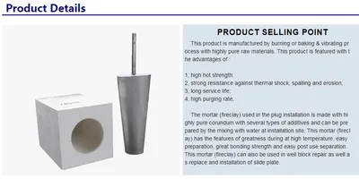 Split-Type Ladle Bottom Argon Purging Bricks