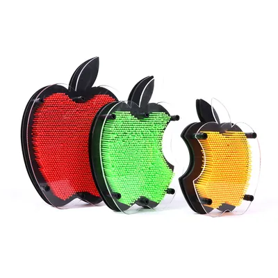 3D Clone Shape Pin Art Shoumo Colorful Needle Child Get Face Palm Model