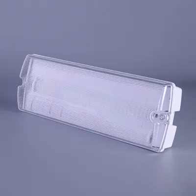 3W/6W/9W IP65 Waterproof Plastic Bulkhead Cover LED Emergency Light Tube Rechargeable