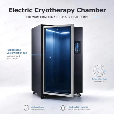 -120℃ Modern Strong Whole Body Fully Electric Cryotherapy Chamber Cryo Sauna for Gym Exercise Recovery Adjustable Comfortable