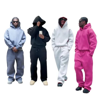 Custom Football High Quality Sportswear Suits Sports Sweatpants Hoodie Set Tracksuit Men