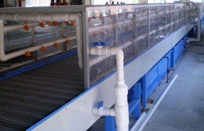 Tunnel Water Washing Conveyer