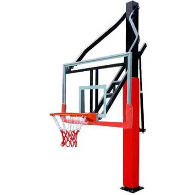 Driveway Inground Basketball Hoop Breakaway Rim 55 Inch Backboard