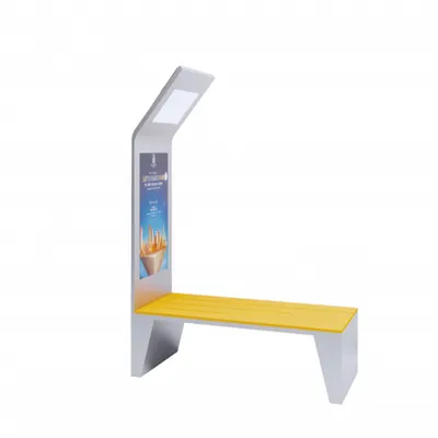 Multifunction Solar Advertising Rest Bench with Light in Public