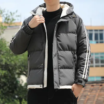 ODM/ODM Winter Trendy Stand-up Collar Hooded Down Jacket