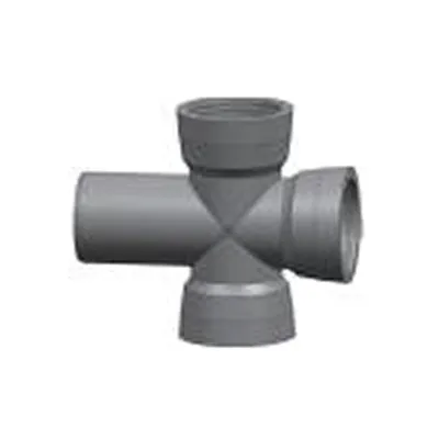 Custom Class C30 All Flange Tee Ductile Iron Cross Pipe Fitting