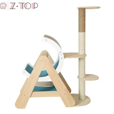 Cat Tree Scratcher Play House Climber Activity Tower Stand Furniture with Scratching Posts for Kittens Cats