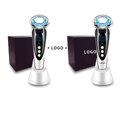 Hot Cold LED Photon LCD Display Facial Lifting Beauty Device