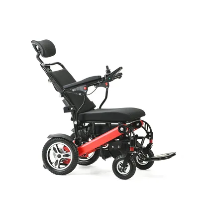 Certified Support Wholesale Lightweight Aluminum Alloy Reclining Electric Wheelchair