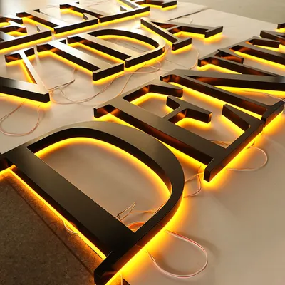Business LED Letters Backlit Outdoor Storefront Sign