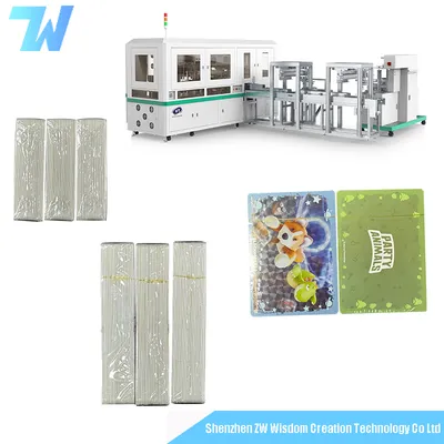 Fully Automatic Card Die-Cutting + Cellophane Packaging/Bundling Packaging Combined Machine