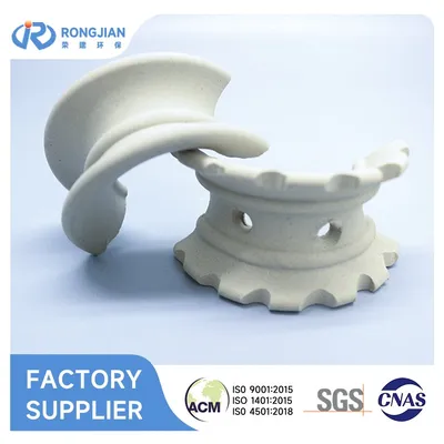 Customized Ceramic Random Tower Packing Ceramic Intalox Saddle Ring