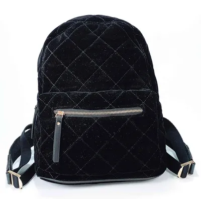 Mini Fashion Ladies Backpack with Stitching Velvet Brand Designer Bag