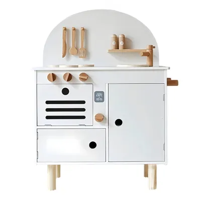 Custom Children Pretend Role Baby Wooden Play Set Kitchen Toy
