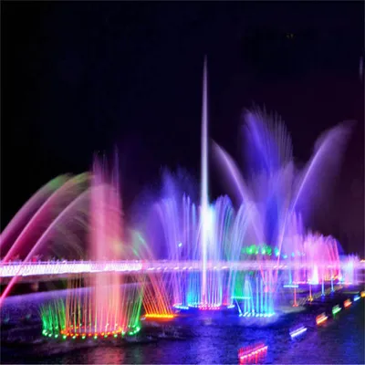 Colorful LED Light Laser Show Music Dance Water Screen Movie Fountain
