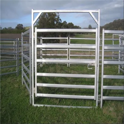 Australia Oval Rail Livestock Cattle Corral Sheep Yard Steel Fence Panels