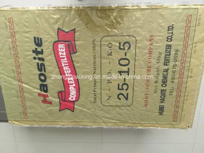 50kg Good Sureface Treatment Printing PP Woven Fertilizer Bags