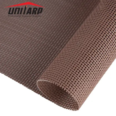 UV Grade 5 Outdoor Chair Fabrics 1000d Polyester 14X14 Weave PVC Coated Mesh