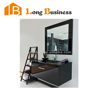 High Gloss Black Modern Wall Mounted Bath Vanity (LB-DD2048)