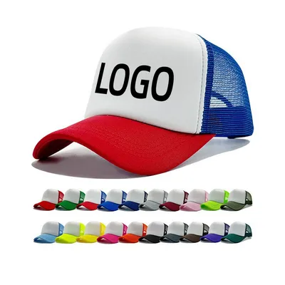 Wholesale Blank 5 Panel Mesh Custom Embroidery Logo Gorras Foam Trucker Hat