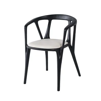 Italian Designer's Luxurious High-End Solid Wooden Dining Chair