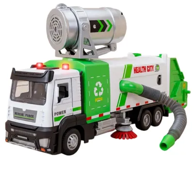 New Model Sanitation Vehicle Can Vacuum and Spray Electric Garbage Truck Toy Toys