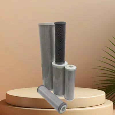 Water Vending Machine Water Purifier Front Carbon Rod Mesh CTO 10''20''activated Carbon Filter Cartridges