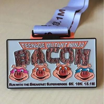 Customised Gold Silver 5K 10K Running Finisher Zinc Alloy Custom Medal Design Enamel Marathon Race Run Medal