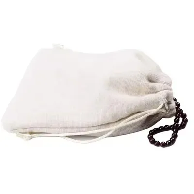 Multiple Handmade Velvet Inside Linen Ring Bangle Necklace Jewelry Pouch Gift Package Storage Bags Linen Jewelry Bag