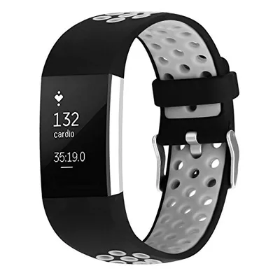 Double Colors Silicone Watch Band Strap for Fitbit Charge 2