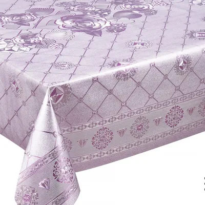 Home Dining Room Decor Retangle PVC Polyester Plastic Table Cloth Party