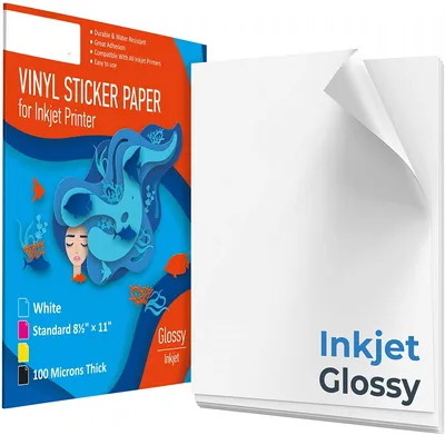 Premium Inkjet Glossy Vinyl Sticker Paper Label Sticker Waterproof Paper