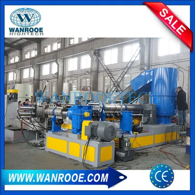 100-1000kg/H Single Screw Type Plastic Film Recycling Extruder Production Machine