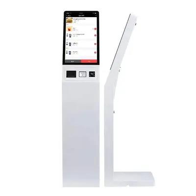 Freestanding Self Order Kiosk Touch Screen Payment Terminal for Fast Food Qsr Restaurant