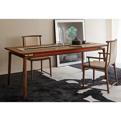 New Chinese-Style High-Quality Round Table Wooden Dining Table